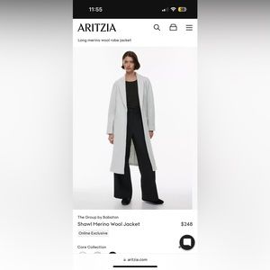 Aritzia Wool Robe Jacket